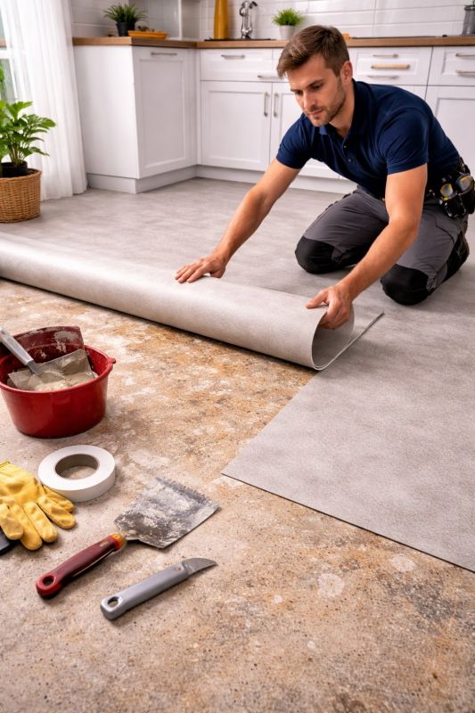 Linoleum Floor Installation in Stanwood, WA