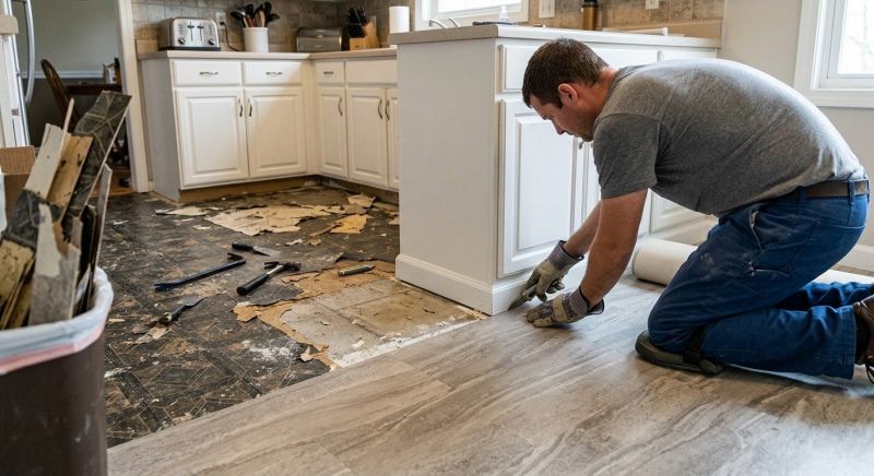 Linoleum Flooring Replacement in Snohomish, WA