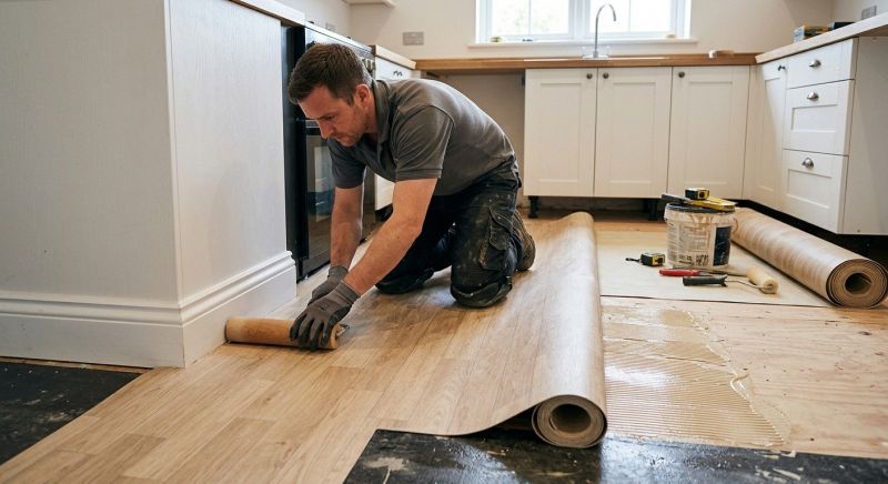 Sheet Linoleum Installation in Langley, WA
